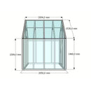 Fjordholz Gewächshaus Modell Greenline Basic 4,3 m²