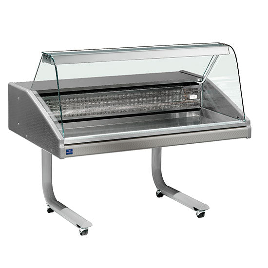 Virtus & Mastro Fischkühltheke auf Rädern, statische Kühlung, 0°/+6°C, B=1500 mm