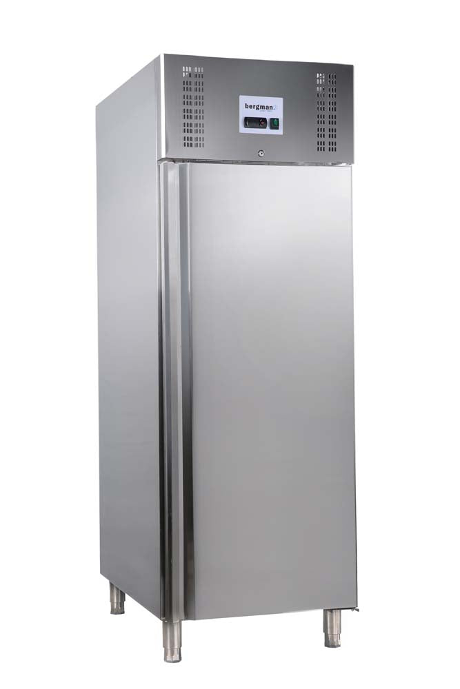 Bergman Ecoline 700 Gastro Edelstahl-Kühlschrank 1-Türig Gn 1/1 -429 L