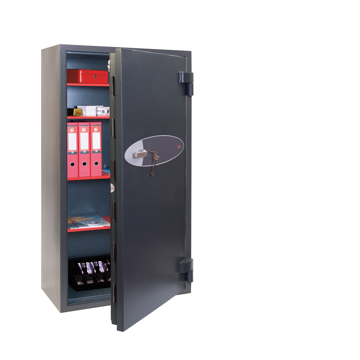 Phoenix Mercury HS2055K Size 5 High-Security Euro Grade 2 Safe with Key Lock