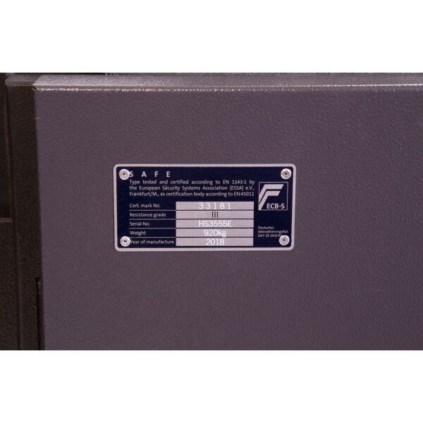 Phoenix Elara HS3555E Size 5 High-security Euro Grade 3 safe with electronic lock