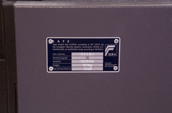 Phoenix Elara HS3555E Größe 5 Hochsicherer Euro-Grad-3-Tresor mit Elektronikschloss