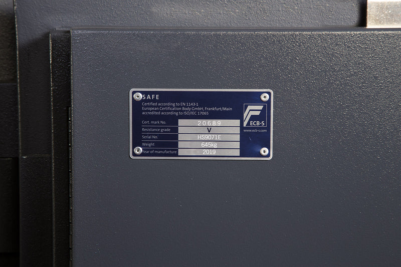 Phoenix Cosmos HS9071E Größe 1 Hochsicherheitseuropäische Stufe 5 Safe mit Elektronik- und Schlüsselschloss