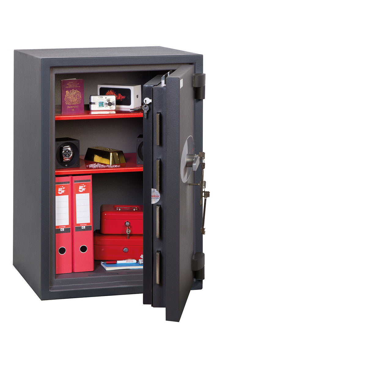 Phoenix Cosmos HS9073K Größe 3 Hochsicherer Euro-Grad-5-Tresor mit 2 Schlüsselschlössern