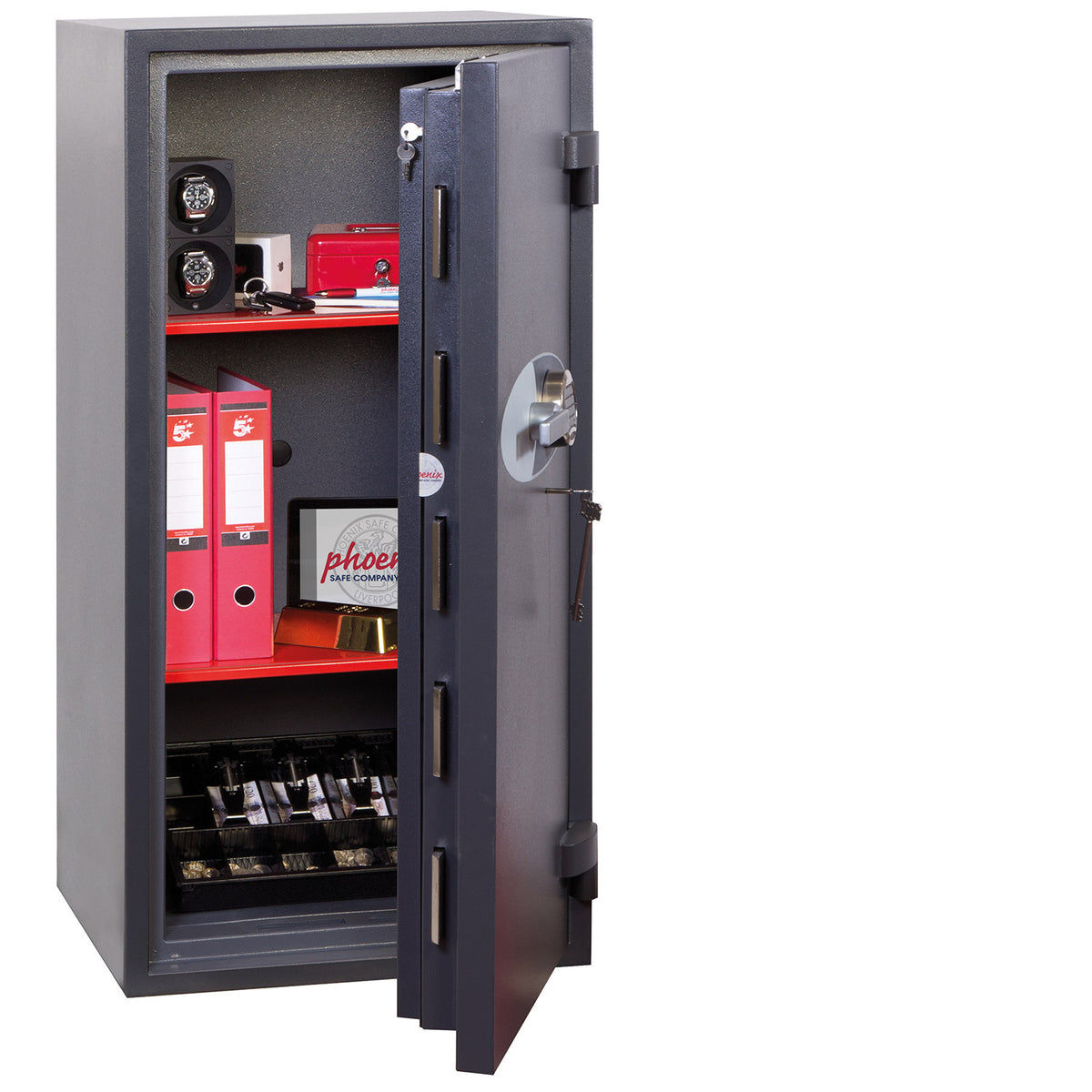 Phoenix Cosmos HS9074E Size 4 High-security Euro Grade 5 safe with electronic and key lock
