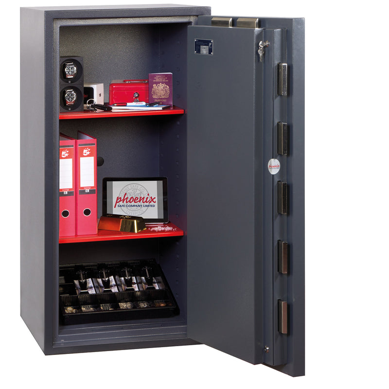 Phoenix Cosmos HS9074E Größe 4 Hochsicherer Euro-Grad-5-Tresor mit Elektronik- und Schlüsselschloss