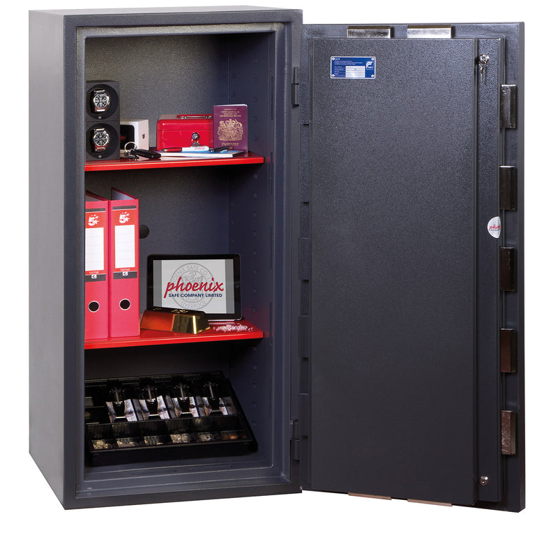 Phoenix Cosmos HS9074E Größe 4 Hochsicherer Euro-Grad-5-Tresor mit Elektronik- und Schlüsselschloss