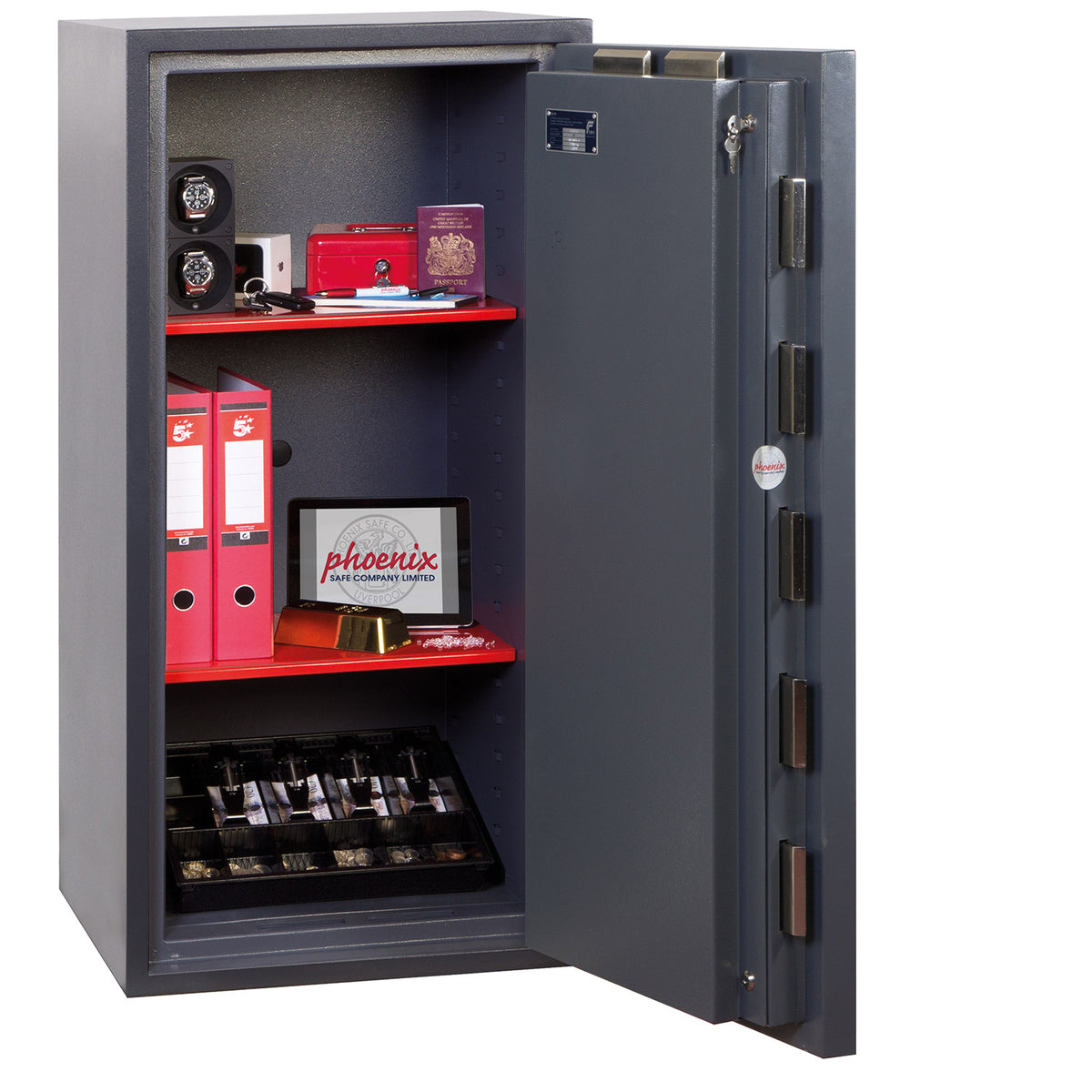 Phoenix Cosmos HS9074K Größe 4 Hochsicherer Euro-Grad-5-Tresor mit 2 Schlüsselschlössern