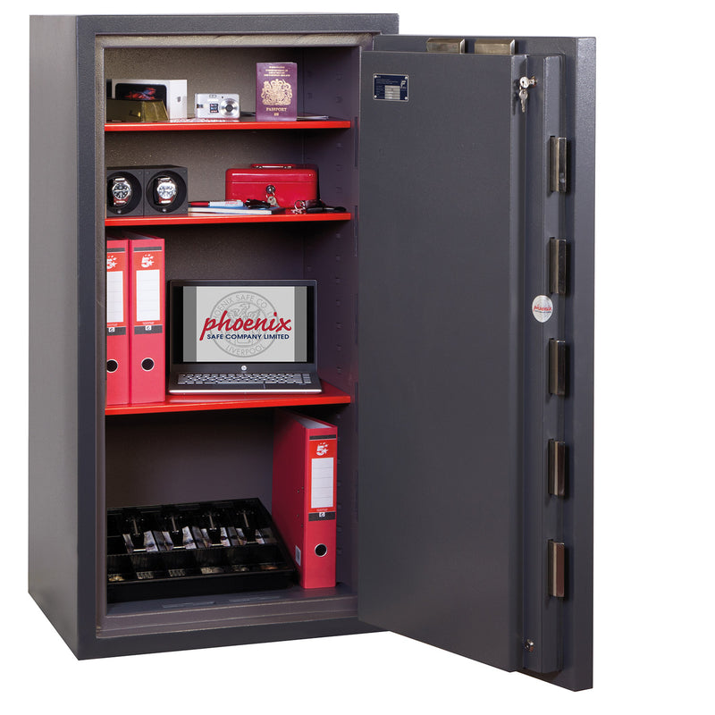 Phoenix Cosmos HS9075E Größe 5 Hochsicherheitseuropäische Stufe 5 Safe mit Elektronik- und Schlüsselschloss