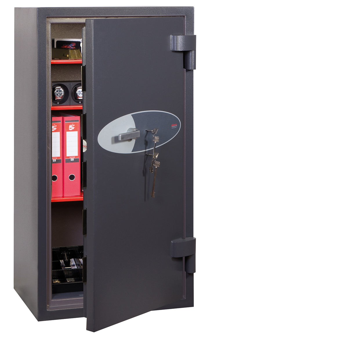 Phoenix Cosmos HS9075K Size 5 High-security Euro Grade 5 safe with 2 key locks