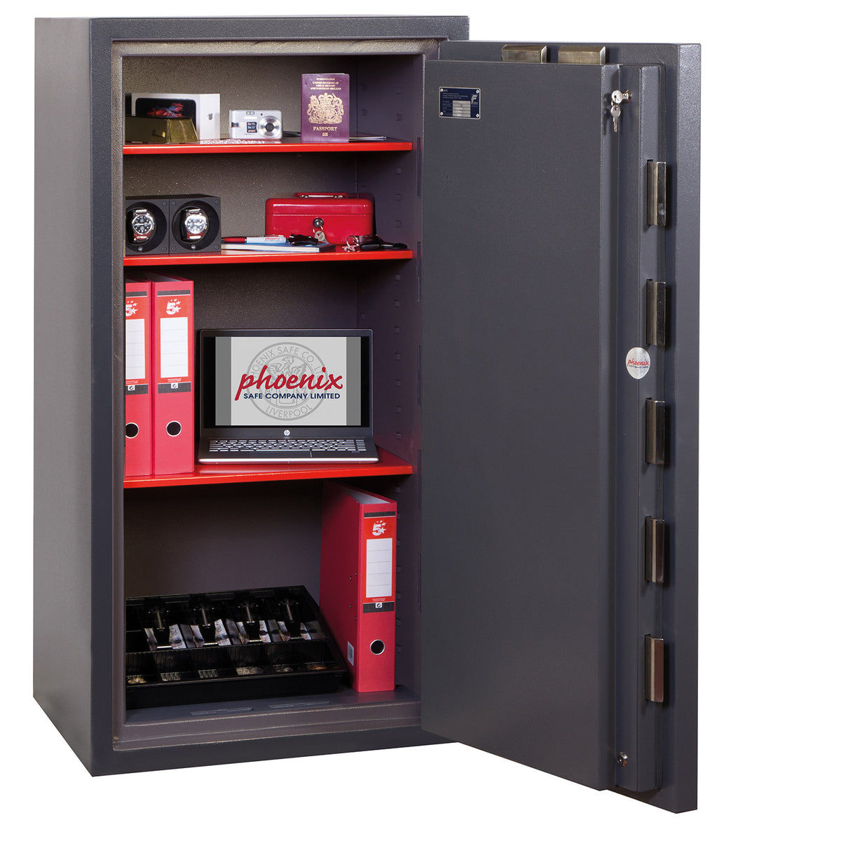 Phoenix Cosmos HS9075K Size 5 High-security Euro Grade 5 safe with 2 key locks