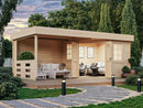 Fjordholz 5-Eck Gartenhaus Modell Hanno 28
