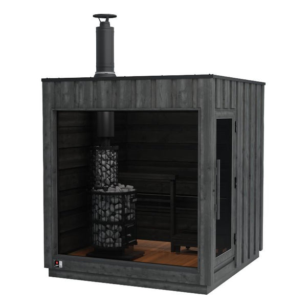 Harvia Legend Sauna mit Holzfeuerofen (inkl. Harvia Legend 240 GreenFlame Ofen, WK200LD)
