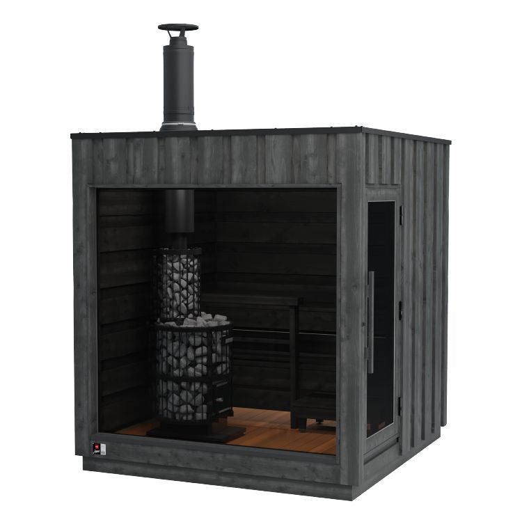 Harvia Legend Sauna mit Holzfeuerofen (inkl. Harvia Legend 240 GreenFlame Ofen, WK200LD)