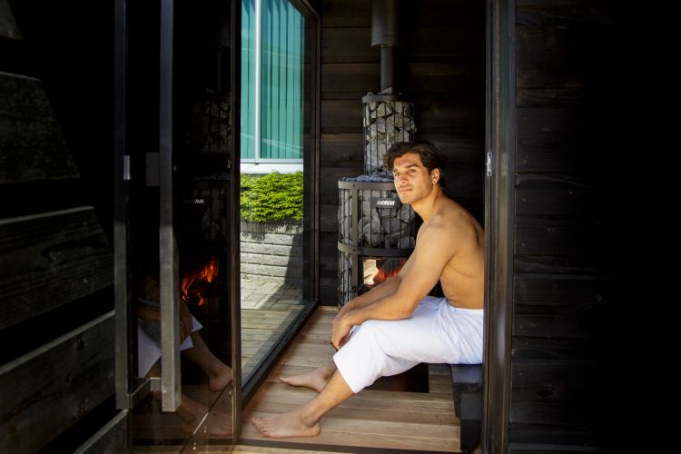 Harvia Legend Sauna mit Holzfeuerofen (inkl. Harvia Legend 240 GreenFlame Ofen, WK200LD)