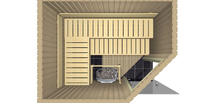 Harvia Saunakabine Variant 1945x1505 rechts