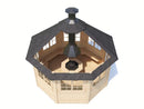 Fjordholz 8-Eck Grillpavillon Modell Gunnar 12m²