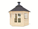 Fjordholz 6-Eck Grillpavillon Modell Gunnar 6m²