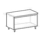 Virtus & Mastro Neutralelement auf offenem Unterbau, 4x GN 1/1