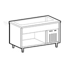 Plateau réfrigéré Virtus & Mastro sur fond ouvert, 3 x GN 1/1