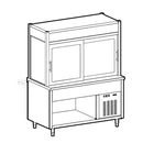 Virtus & Mastro Kühlvitrine 3-etagig mit Kühlwanne auf offenem Unterbau, 3x GN 1/1