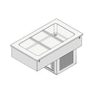 Virtus & Mastro static refrigerated tray with cooling unit, 2x GN 1/1