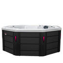 Hydrosan Garten-Whirlpool-Badewanne 107 Weißperle Anthrazit Gehäuse 220x220 cm