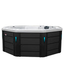 Hydrosan Garten-Whirlpool-Badewanne 107 Weißperle Anthrazit Gehäuse 220x220 cm