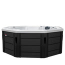 Hydrosan Garten-Whirlpool-Badewanne 107 Weißperle Anthrazit Gehäuse 220x220 cm