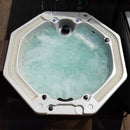 Hydrosan Garten-Whirlpool-Badewanne 107 Weißperle Anthrazit Gehäuse 220x220 cm