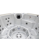 Hydrosan Garten-Whirlpool-Badewanne 107 Weiße Perle Naturgehäuse 220x220 cm