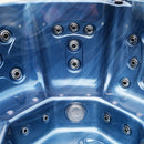 Hydrosan Garten-Whirlpool-Badewanne Spa107 Blue Wave Kaffeegehäuse 220x220 cm