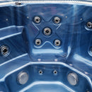 Hydrosan Garten-Whirlpool-Badewanne Spa107 Blue Wave Kaffeegehäuse 220x220 cm