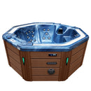 Hydrosan Garten-Whirlpool-Badewanne Spa107 Blue Wave Kaffeegehäuse 220x220 cm