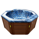 Hydrosan Garten-Whirlpool-Badewanne Spa107 Blue Wave Kaffeegehäuse 220x220 cm