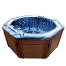 Hydrosan Garten-Whirlpool-Badewanne Spa107 Blue Wave Kaffeegehäuse 220x220 cm