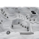 Hydrosan Garten-Whirlpool-Badewanne Boko, weiß-schwarzes Gehäuse, 230 x 230 cm