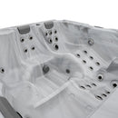 Hydrosan Garten-Whirlpool-Badewanne Boko, weiß-schwarzes Gehäuse, 230 x 230 cm