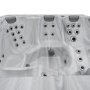Hydrosan Garten-Whirlpool-Badewanne Boko, weiß-schwarzes Gehäuse, 230 x 230 cm