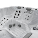 Hydrosan Garten-Whirlpool-Badewanne Boko, weiß-schwarzes Gehäuse, 230 x 230 cm