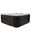 Hydrosan Garten-Whirlpool-Badewanne Boko, weiß-schwarzes Gehäuse, 230 x 230 cm