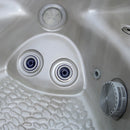 Hydrosan Garten-Whirlpool-Hybridbadewanne, Garten-Spa-Badewanne, 580 W, Cappuccino-Kaffeegehäuse, 200 x 200 cm