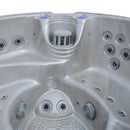 Hydrosan Garten-Whirlpool-Hybridbadewanne, Garten-Spa-Badewanne, 580 W, Cappuccino-Kaffeegehäuse, 200 x 200 cm