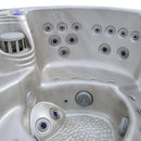 Hydrosan Garten-Whirlpool-Hybridbadewanne, Garten-Spa-Badewanne, 580 W, Cappuccino-Kaffeegehäuse, 200 x 200 cm