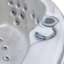 Hydrosan Garten-Whirlpool-Hybridbadewanne, Garten-Spa-Badewanne, 580 W, Cappuccino-Kaffeegehäuse, 200 x 200 cm