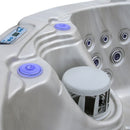 Hydrosan Garten-Whirlpool-Hybridbadewanne, Garten-Spa-Badewanne, 580 W, Cappuccino-Kaffeegehäuse, 200 x 200 cm