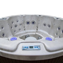 Hydrosan Garten-Whirlpool-Hybridbadewanne, Garten-Spa-Badewanne, 580 W, Cappuccino-Kaffeegehäuse, 200 x 200 cm
