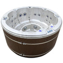 Hydrosan Garten-Whirlpool-Hybridbadewanne, Garten-Spa-Badewanne, 580 W, Cappuccino-Kaffeegehäuse, 200 x 200 cm