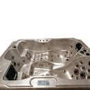 Hydrosan Garten-Whirlpool-Badewanne Spa102 Cappuccino-Grau Gehäuse 210x160 cm