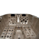 Hydrosan Garten-Whirlpool-Badewanne Spa102 Cappuccino-Grau Gehäuse 210x160 cm